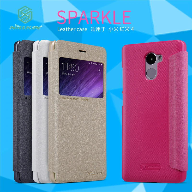 Для Xiaomi Redmi 4 Стандартный/Redmi Prime Pro Чехол Оригинальный Nillkin Флип чехол для телефона