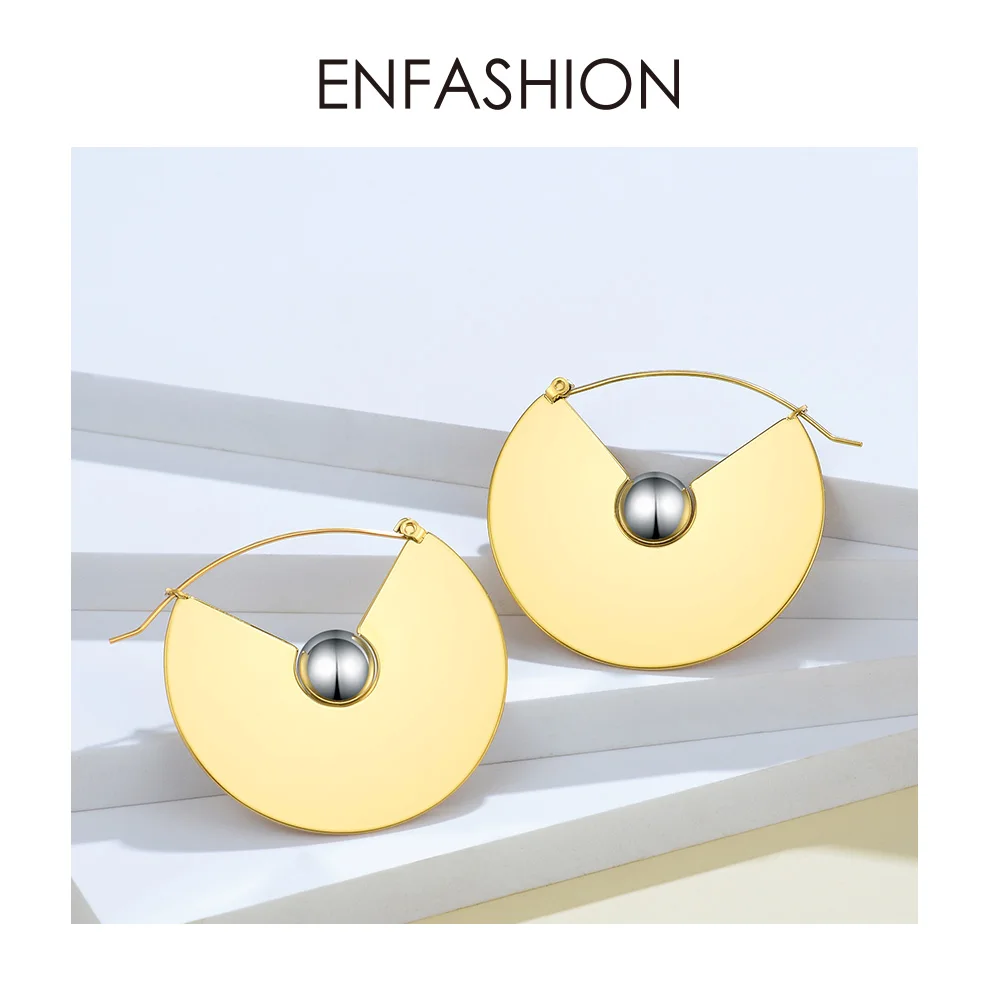 Enfashion панковские геометрические Висячие серьги для женщин массивные большие