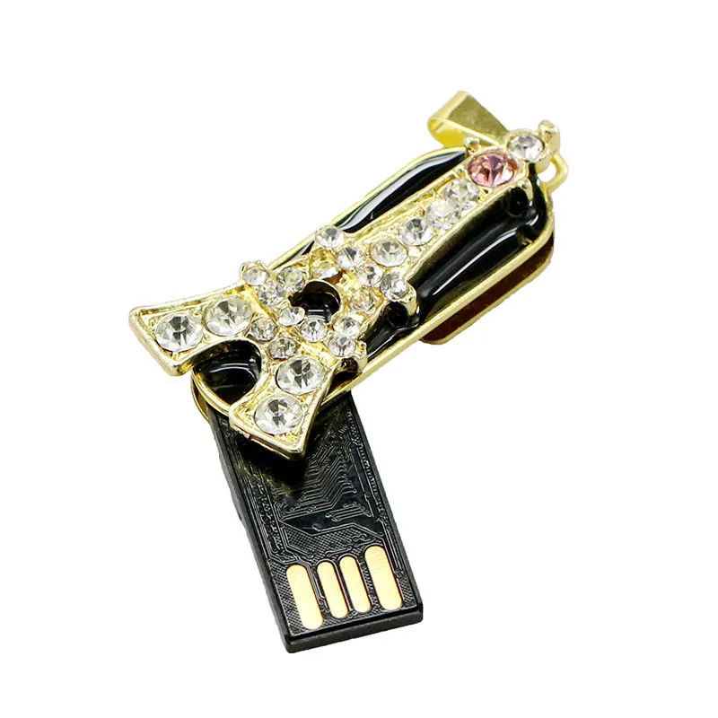 Флеш накопитель Usb с принтом &quotЭйфелева башня&quot Форма 4 ГБ 8 со стразами ожерелье