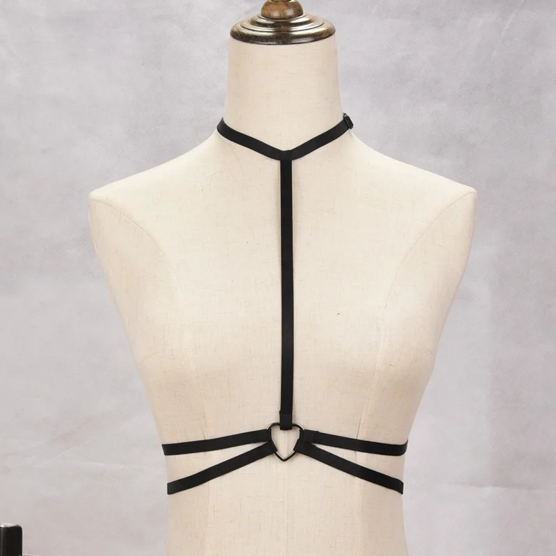 JLX. Портупея женская черная эластичная портупея Женская подвязка в стиле ретро