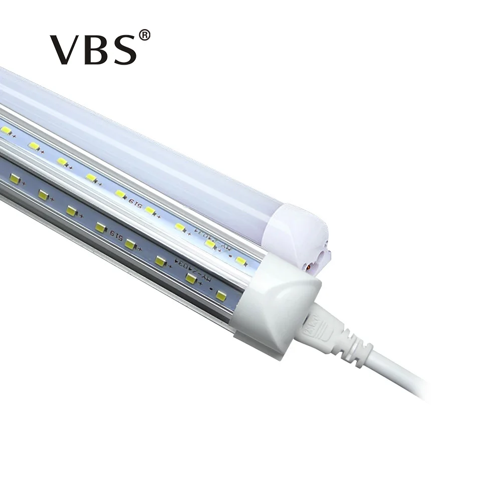 Светодиодный трубки T8 0,57 м 20W 2ft V-Форма светодиодный интегрированная трубка светильник 2 средства ухода за кожей стоп AC85-265V 96 Светодиодный s SMD2835 2000lm 270 градусов светодиодный лампа трубки