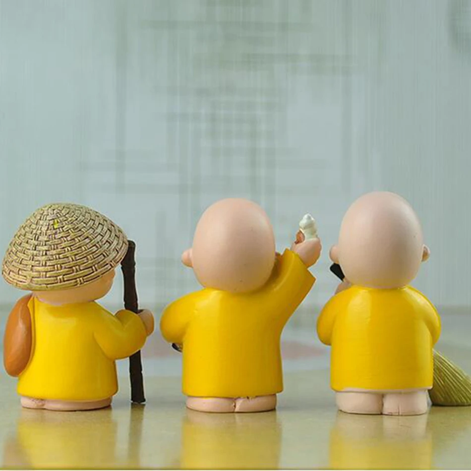 Фигурки Будды из смолы 3 шт./лот|3 pcs/lot|craft miniaturescraft figurines |
