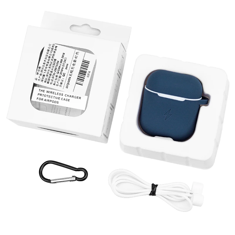 Для Airpod QI Беспроводное зарядное устройство чехол для зарядного устройства