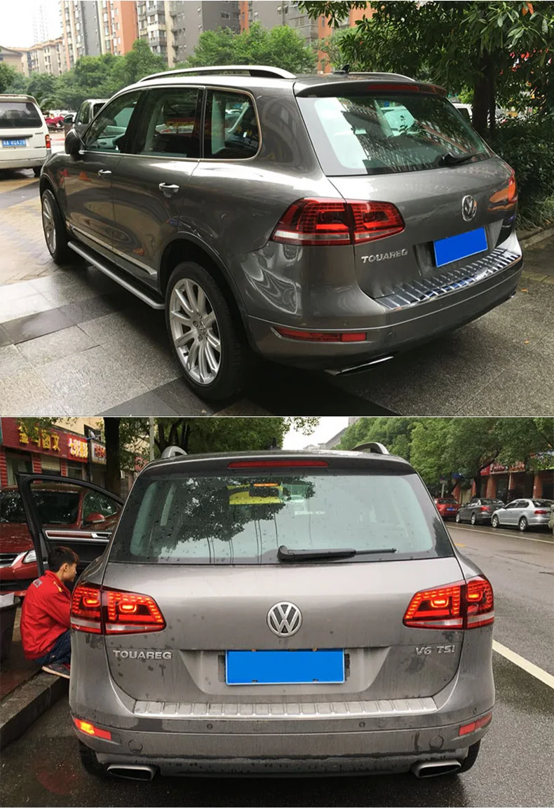 Автомобильный Стильный чехол для Volkswagen для Touareg задние фонари 2011 2012 2013 светодиодный задний фонарь