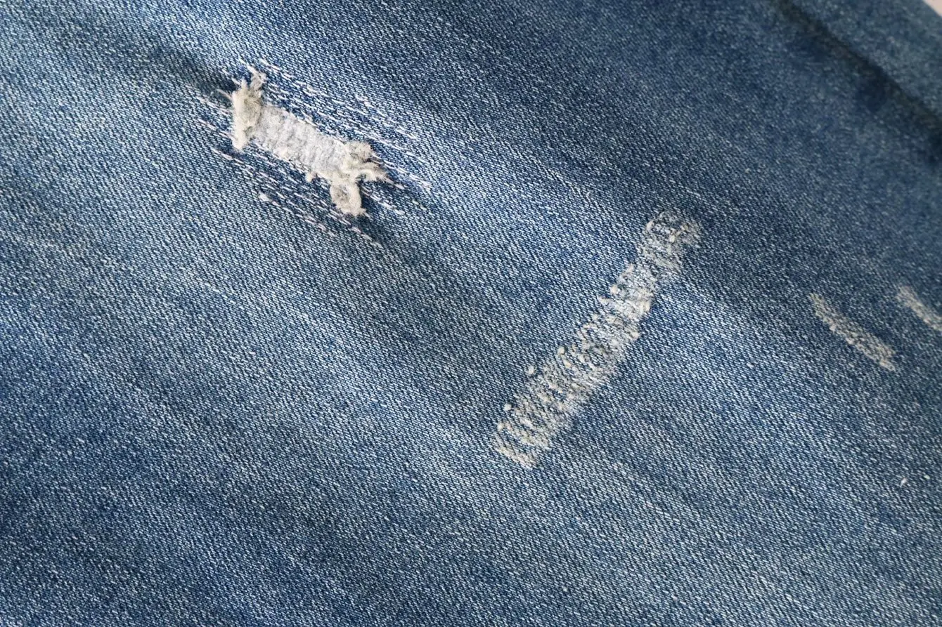 Трехмерная вышивка женщина цветы высотой талии мыть рваные джинсы для отдыха