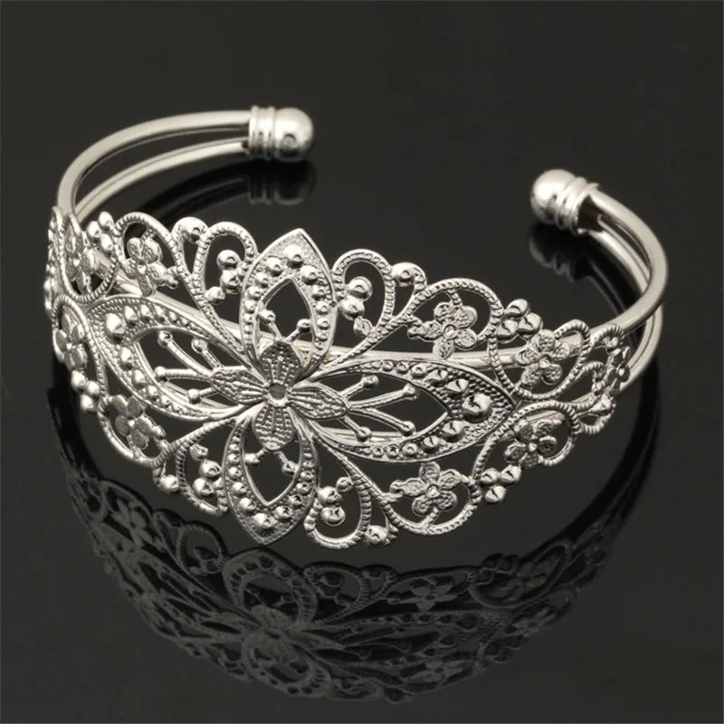 Женские винтажные браслеты манжеты MGC H5156 регулируемые ювелирные изделия желтого