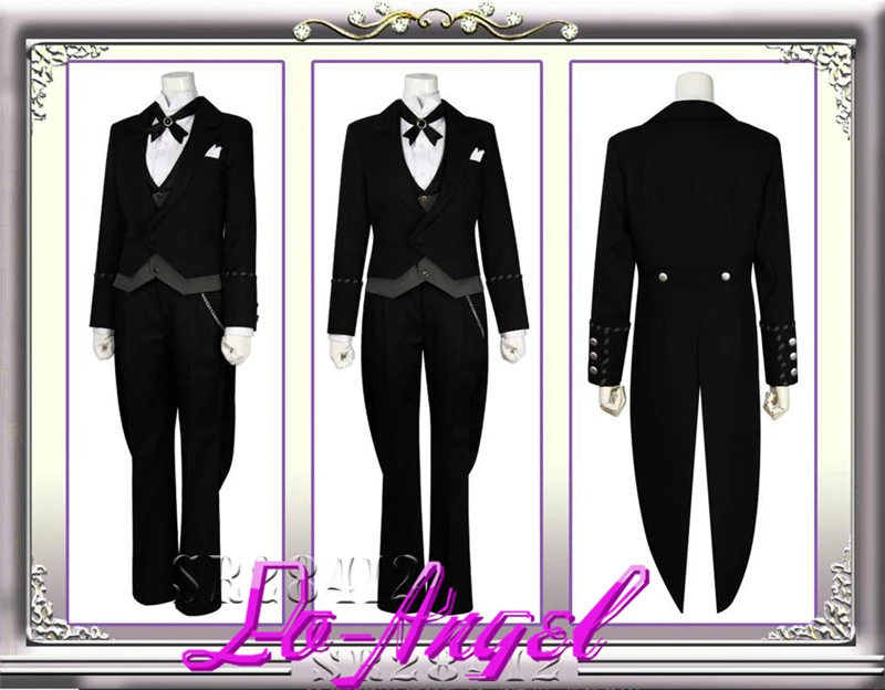 

Костюм темного дворецкого куросицудзи Клода фаустуса, косплей, костюм для вечеринки, полный комплект, размер под заказ