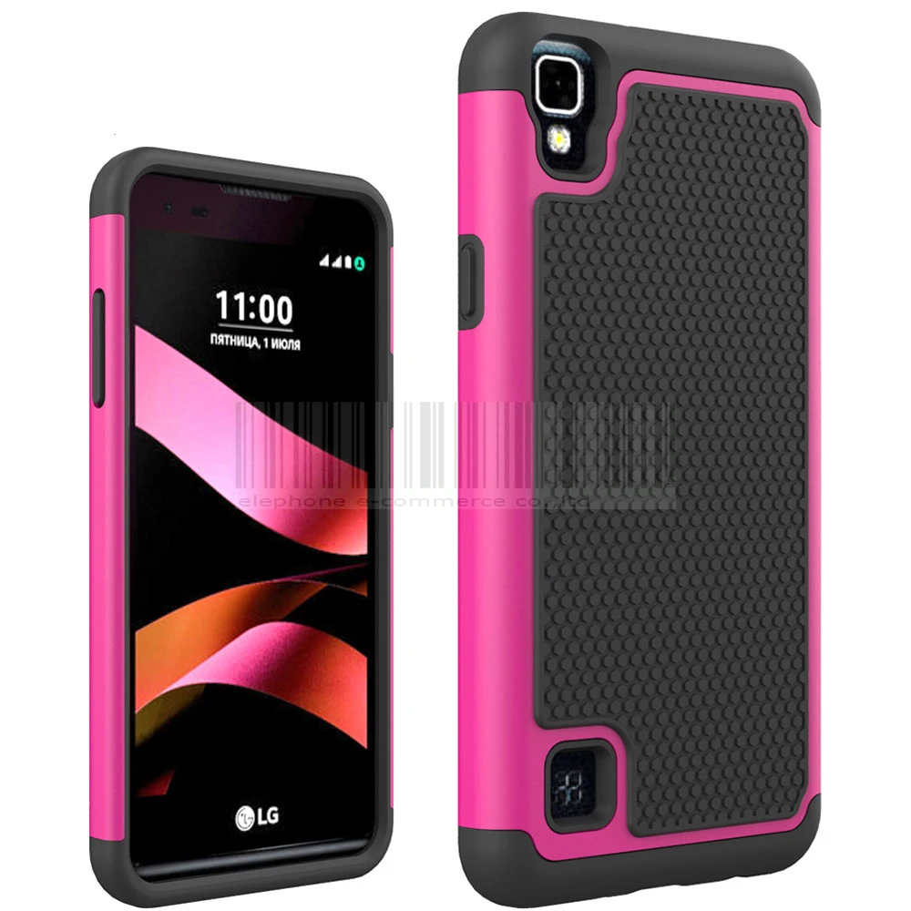 Для LG X Style/volt 3/Tribute HD Armor Гибридный сверхпрочный Ударопрочный силиконовый жесткий