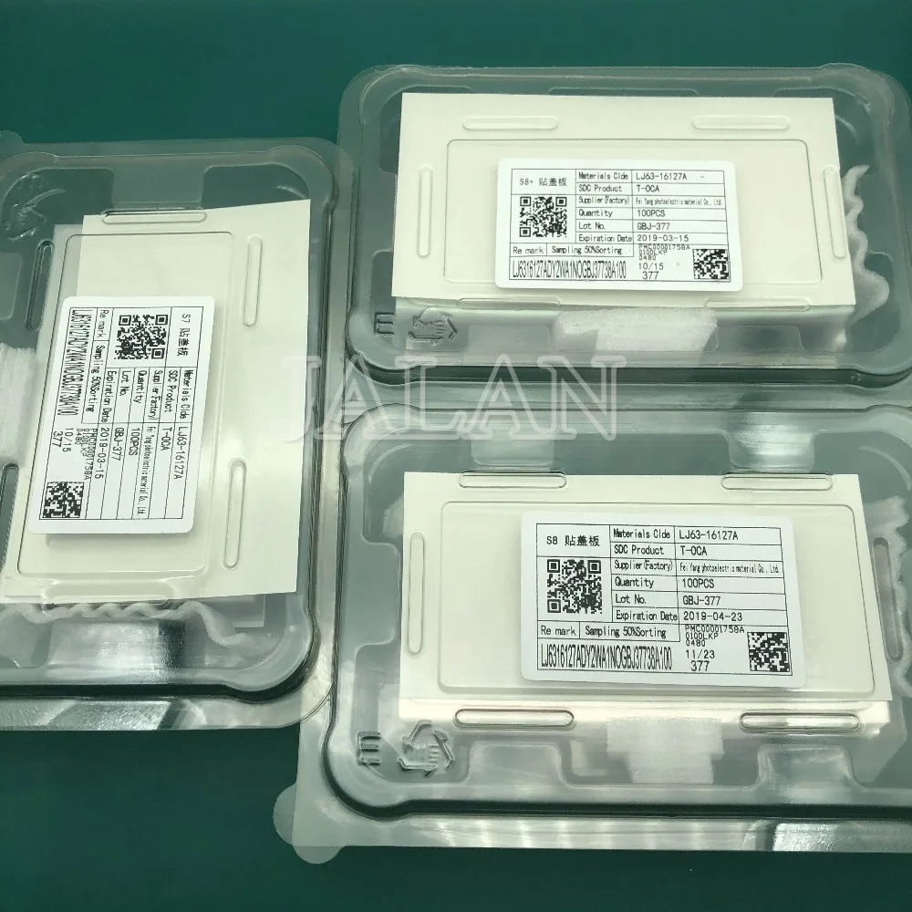 125um T-OCA пленка для SM S7 edge/S8 plus/s9 plus/s10 plus/note 10 в рамке ОСА ЖК-экран стекло Восстановленное