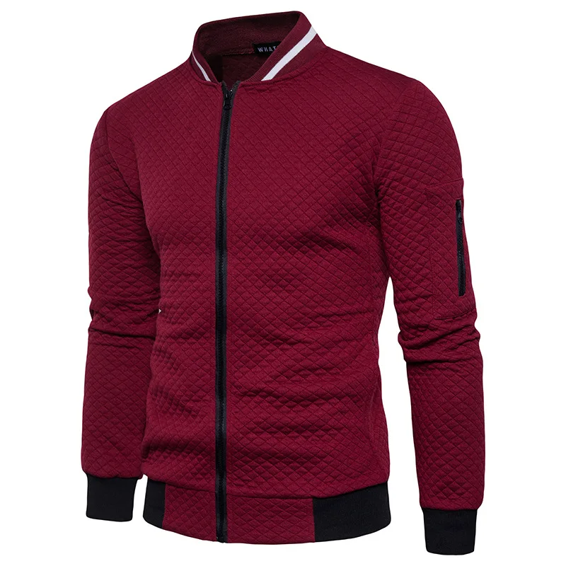 Горячая 2018 новый тренд белые модные Для мужчин куртка Весте Homme бомбер Fit Аргайл
