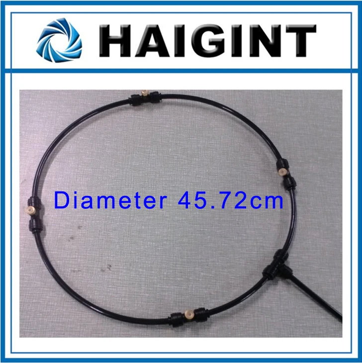

0640 High quality HAIGINT Watering & Irrigation Sprayers18'' blackoutdoor misting cooling system & garden spray ring