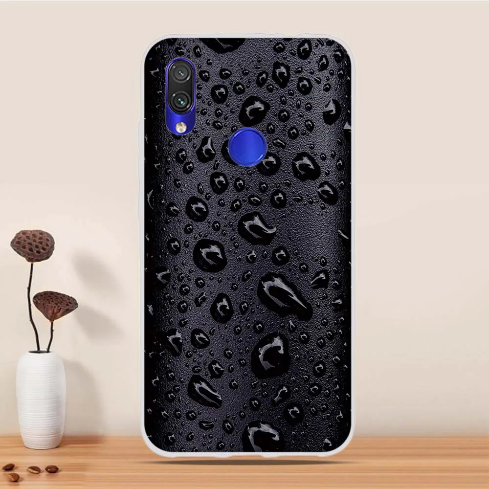 Чехол для Xiaomi Redmi 7 силиконовый милый чехол задняя крышка мягкий из ТПУ