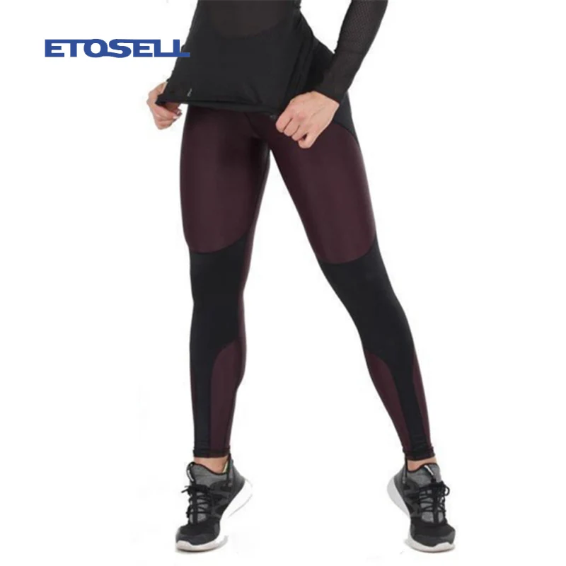 ETOSELL Для женщин леггинсы Фитнес толстые Legins упругие тренировки Леггинсы