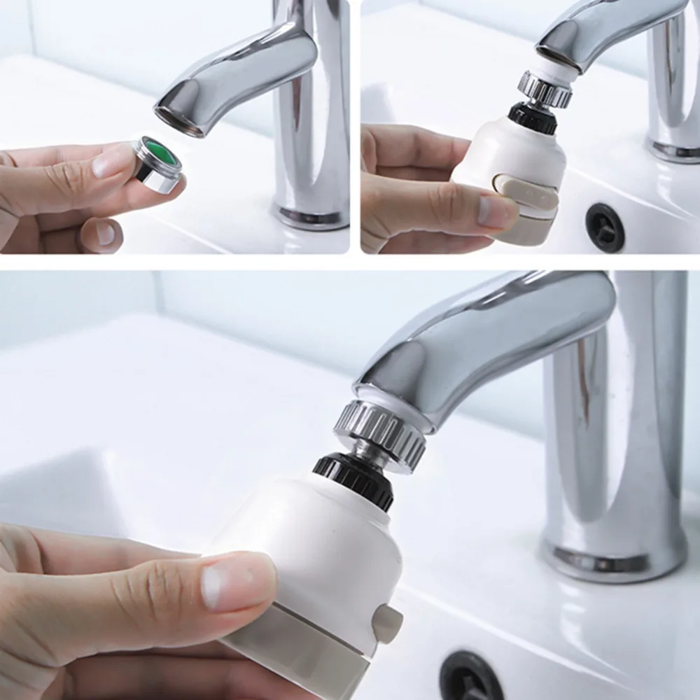 

Water Faucet Filter Adjustable Splashproof Water Tap Filter Kitchen Water Tap Filter Supercharger Faucet Accessories