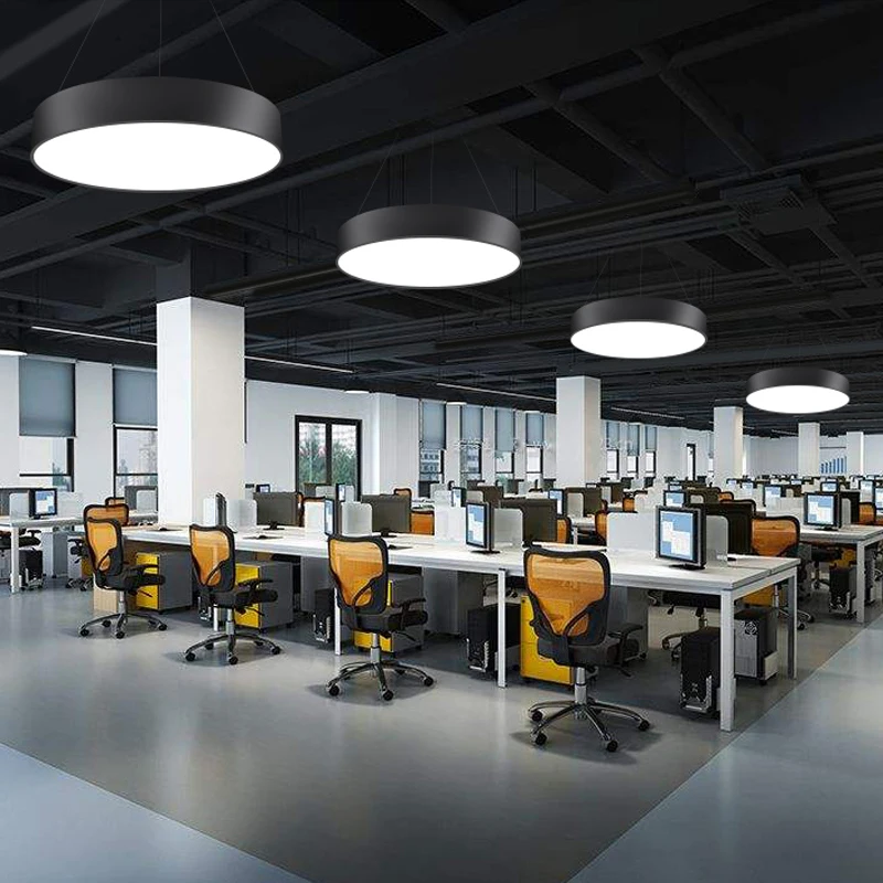 Современная круглая Светодиодная лампа из акрилового железа