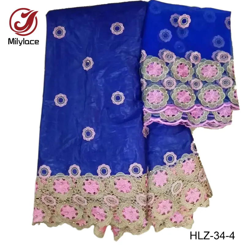 Новое поступление африканская Базен кружевной ткани с бисером сетка кружева