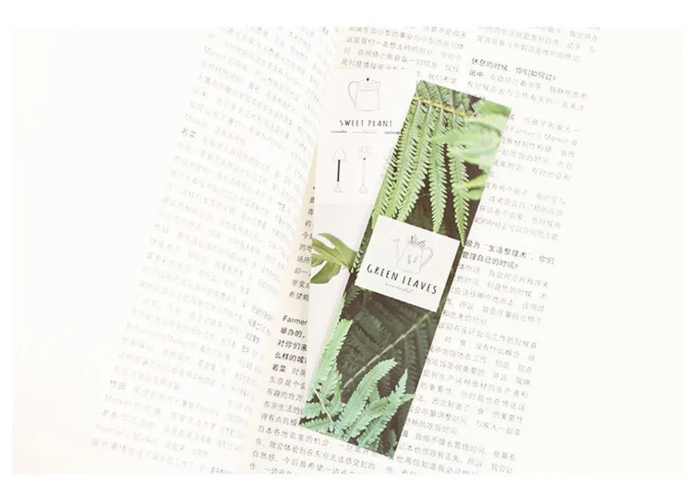 30 шт./кор. природные пейзажи Воробей бумажные закладки kawaii Канцелярские книжные держатели карты сообщения школьные принадлежности papelaria подарки для детей