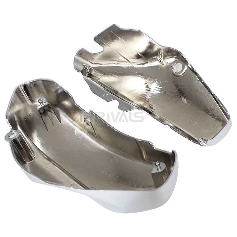 Хром Мотоцикл левый и правый Батарея боковые крышки обтекатель для Suzuki C50 VL800 Volusia