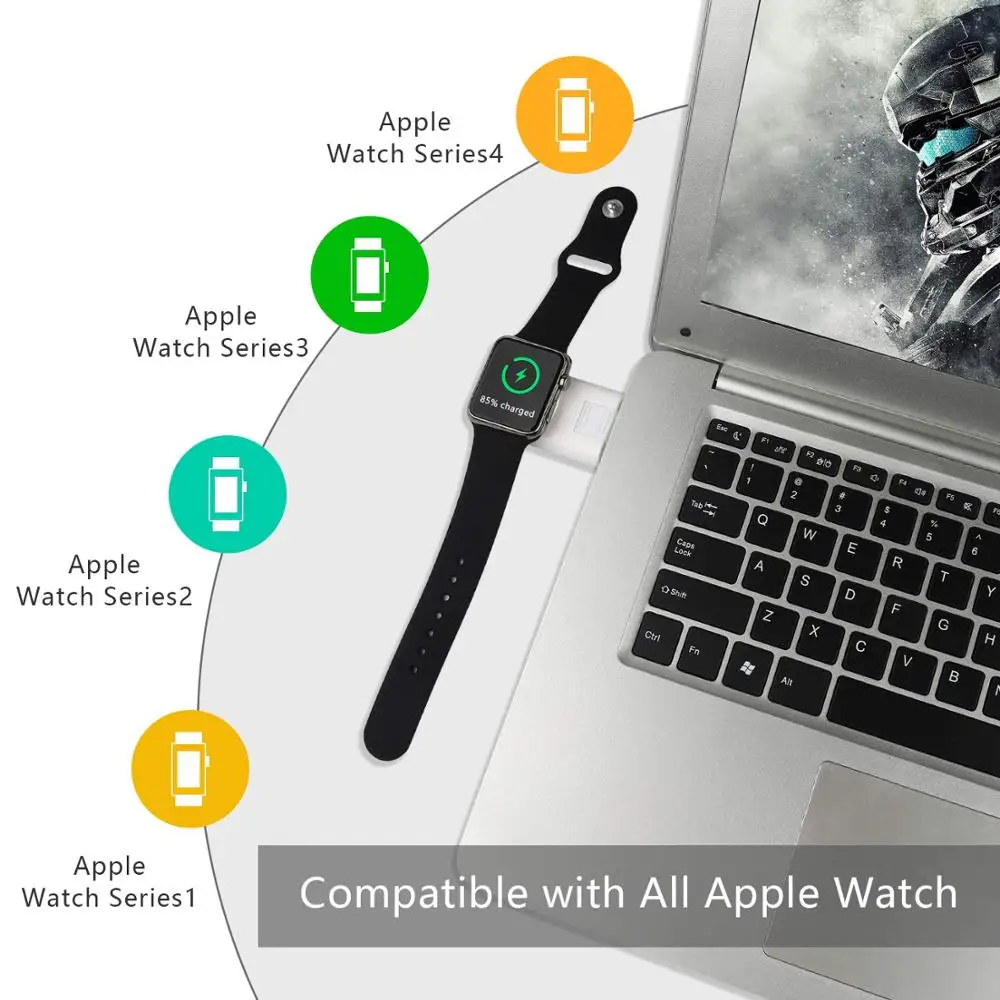 Быстрое беспроводное зарядное устройство i Watch с 3 углами Регулируемое Магнитное