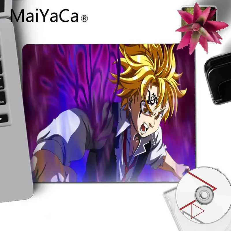 18x22cm MaiYaCa Забавный Nanatsu no Taizai The Seven Deadly Sins коврик для мыши Аниме нескользящий ноутбук компьютер ПК игровой коврик Настольный коврик - Цвет: 18x22cm