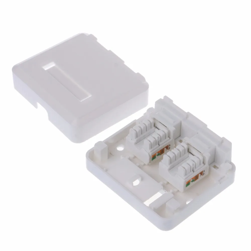 Настольная JB Двухпортовая панель Ethernet кабельная распределительная коробка