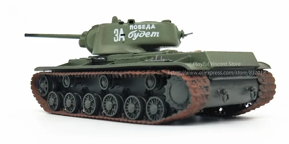 1: 72 модель тяжелого танка советской KV-1 во время Второй мировой войны трубач, готовый продукт 36290 Коллекционная модель