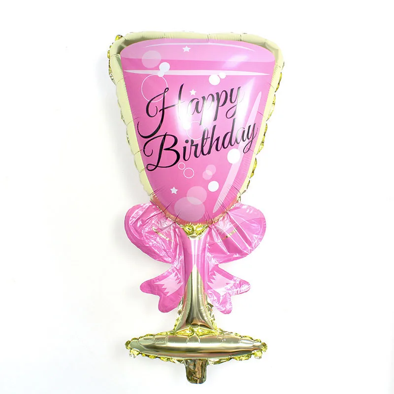 Large pink cup Большая пивная кружка воздушные шары термосы с изображением фламинго/виски вино бутылок Форма 30 jaar Happy декор для вечеринки в честь Дня Рождения шарики на день рождения вечерние украшения - Цвет: Large pink cup