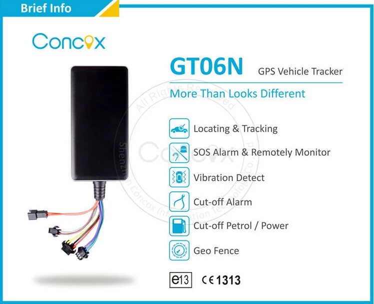 Concox GT06N auto car security GPS Tracking device with anti-theft Remote lock | Автомобили и мотоциклы