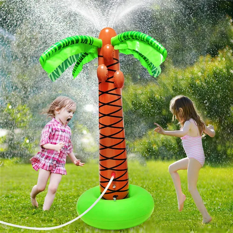 

Inflatable Palm Tree Water Sprinker Toys for Kids Children Coconut Tree Water Spray Outdoor Backyard Garden Lawn Game Supplies