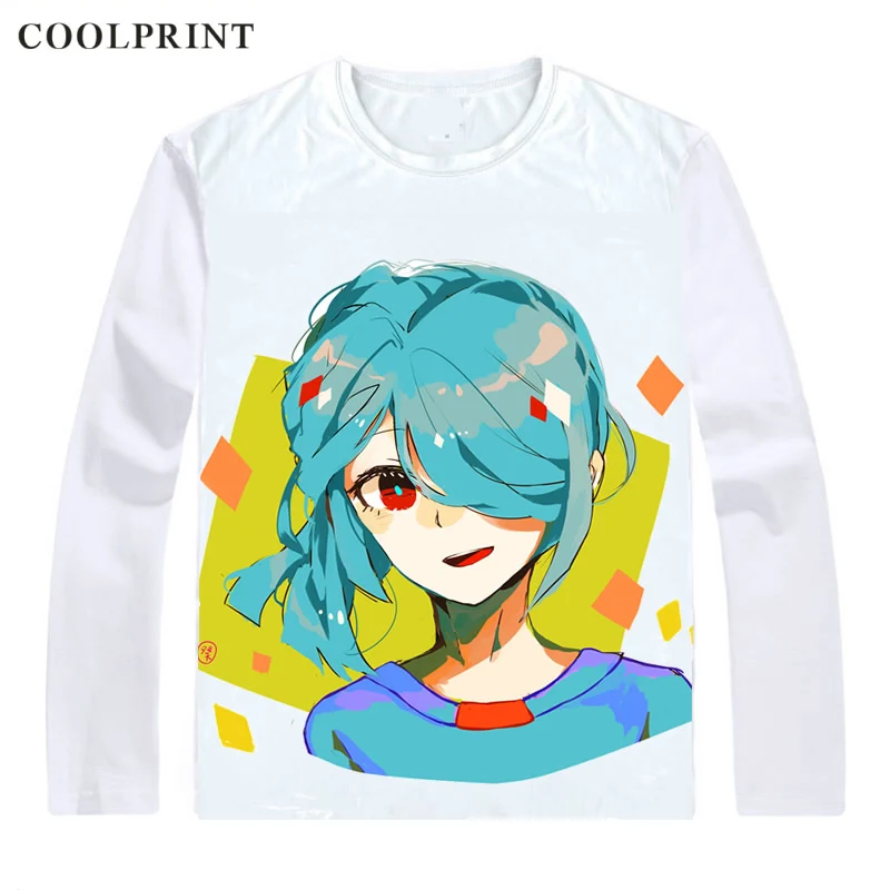 Мужская футболка Coolprint Kazemaru Ichirouta повседневная Винтажная с длинным рукавом и