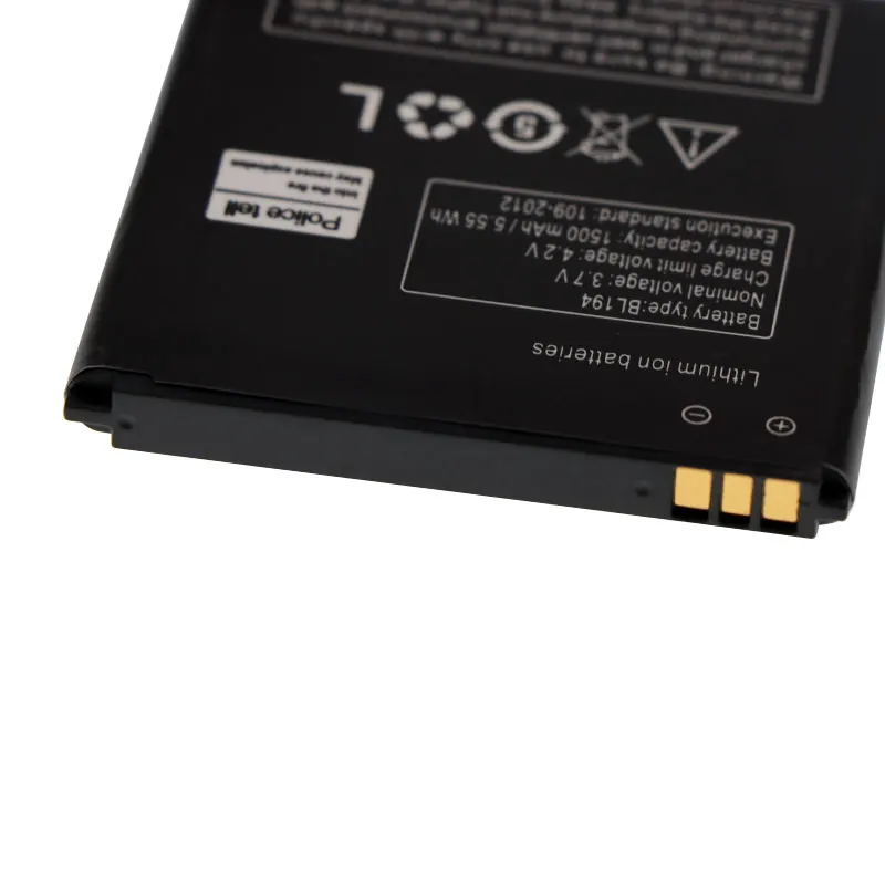 Аккумулятор BL194 для Lenovo A288T A298T A520 A660 A698T A690 A370 A530 аккумулятор 1500 мАч | Мобильные