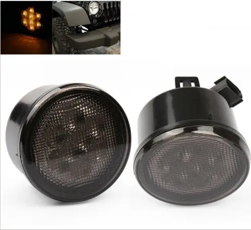 

2 шт., поворотники для Jeep Wrangler 2007-2015 из АБС-пластика