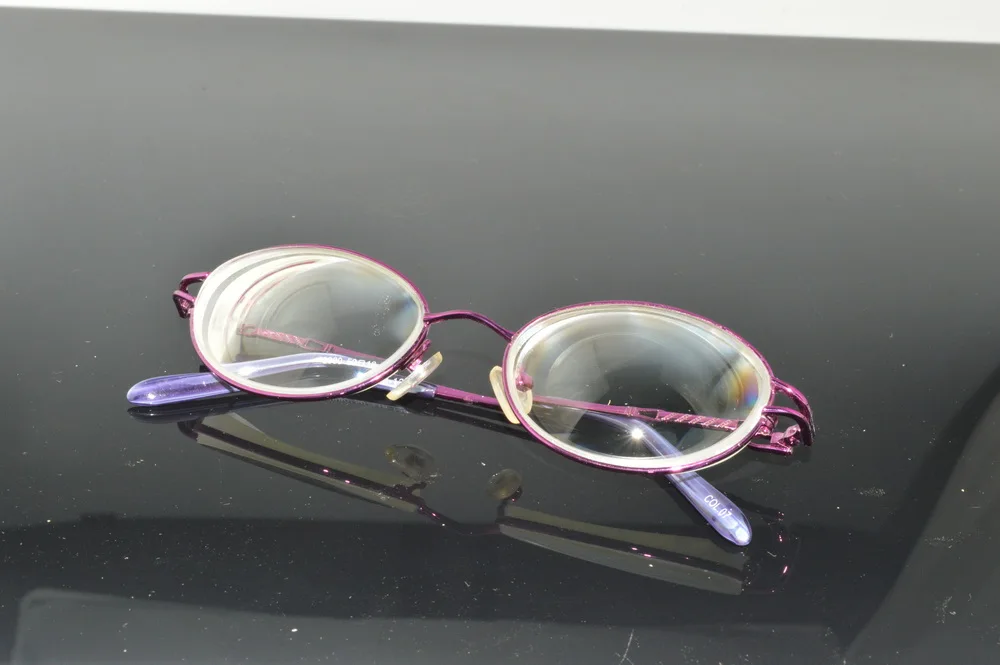

WOMEN ROUND HIGH MYOPIC HIGH MYOPIA GLASSES -10D