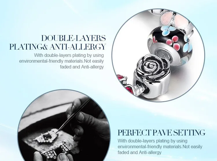 AliExpress,, серебряная цепочка, новая мода, сделай сам, бусины, браслеты-шармы для женщин, ювелирные изделия XCH1836