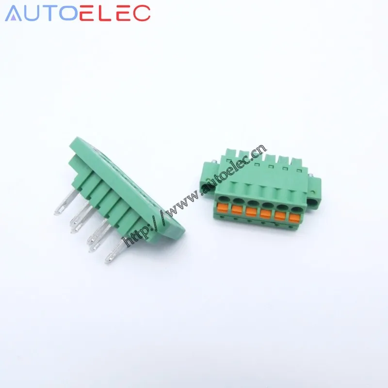 10sets 4Pin Pitch3.81mm PCB Spring Terminal Blocks connector with screw lock FK-MCP1.5/4-STF-3.81 DFK-MC1.5 instead of phoenix |