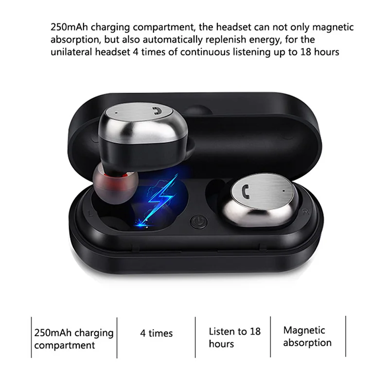 M9 Tws bluetooth-гарнитуры Trus беспроводные наушники-вкладыши для зарядки мини бас