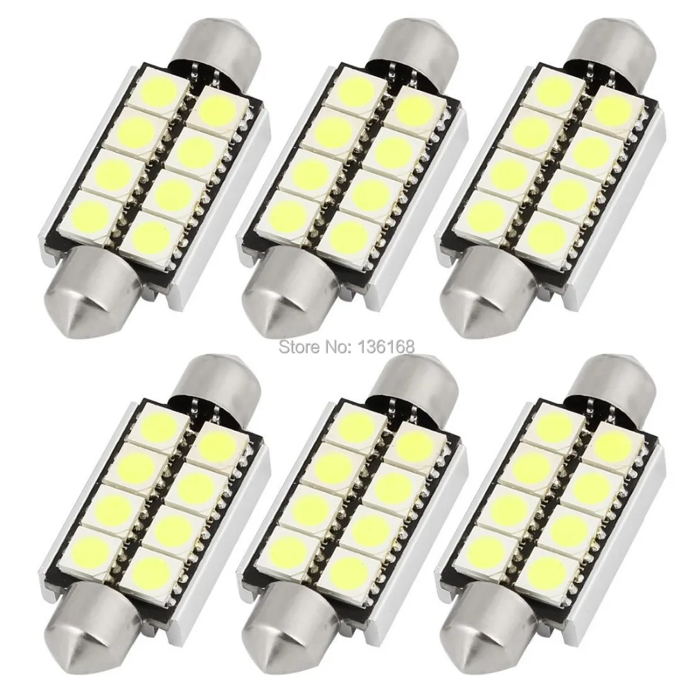 

10 шт. лампада Super Torpedo Canbus Ultra Led 5050 Teto very 41 мм-42 мм внутренняя плашка Farol Luz Teto парковка