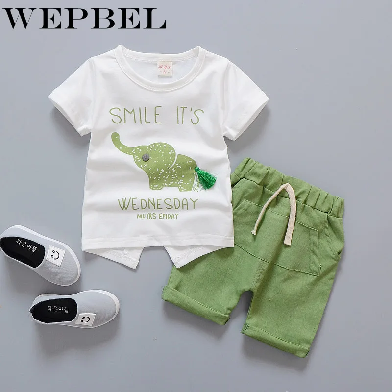 WEPBEL/комплект одежды из 2 предметов для маленьких мальчиков и девочек комплект