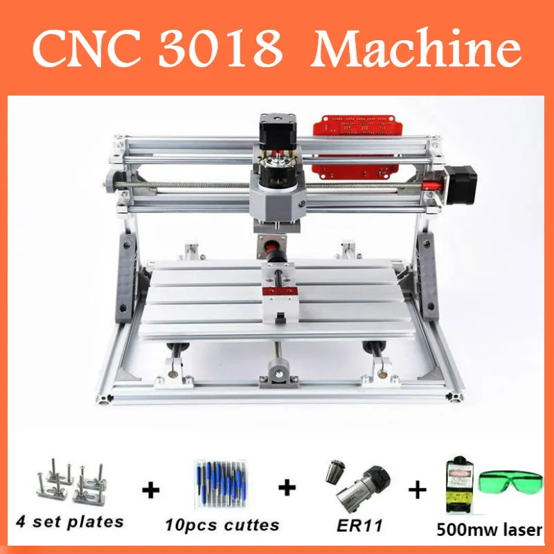 

CNC 3018 with ER11 Diy mini CNC Laser Engraving Machine 3 Axis Plastic Acrylic Pcb PVC Milling Machine Wood Router Kits
