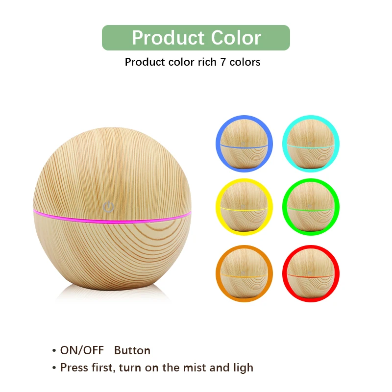 Мини usb увлажнитель воздуха дерево зерно арома диффузный стол украшение эфирное