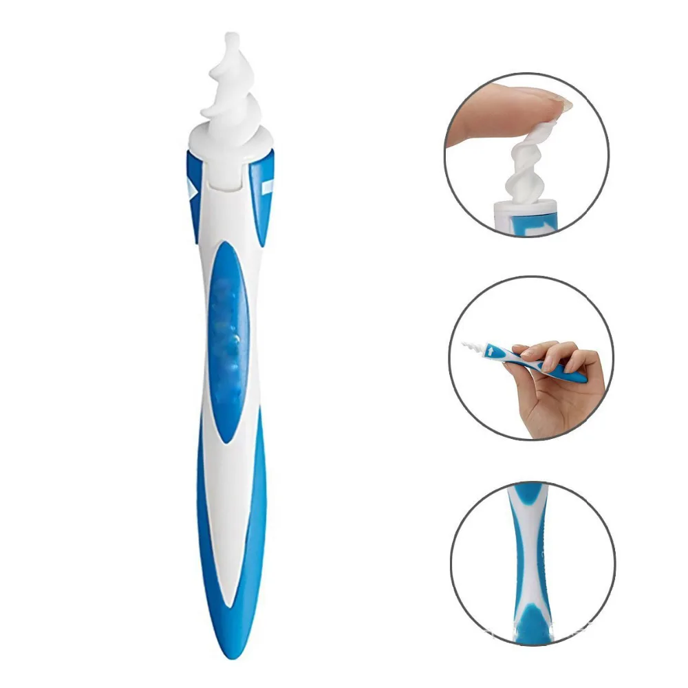 2018 16 советов Smart Ear Cleaner Earpick Swab легкое удаление ушного воска мягкий спиральный