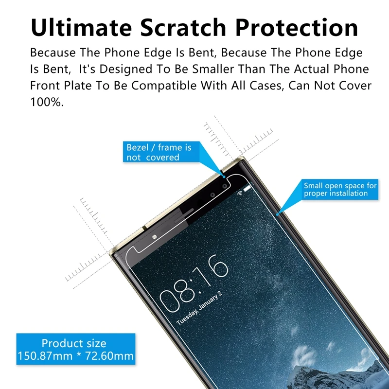 2 шт./лот 2.5D 0 26 мм 9H Премиум Закаленное стекло для Oukitel K3 Защитная пленка экрана 5