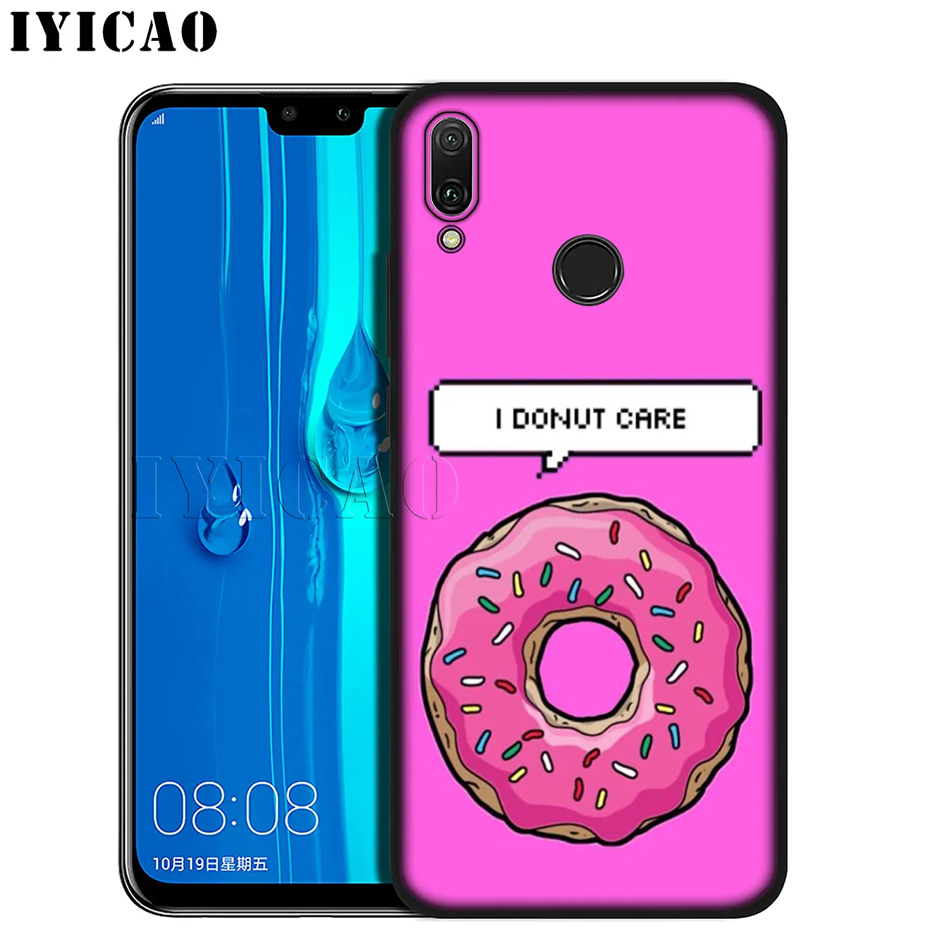 IYICAO cute Donut Soft Silicone Phone Case for Huawei Mate 30 20 10 Pro Nova 5I 5T 5 4 4E 3i 3 2i Lite Smart |