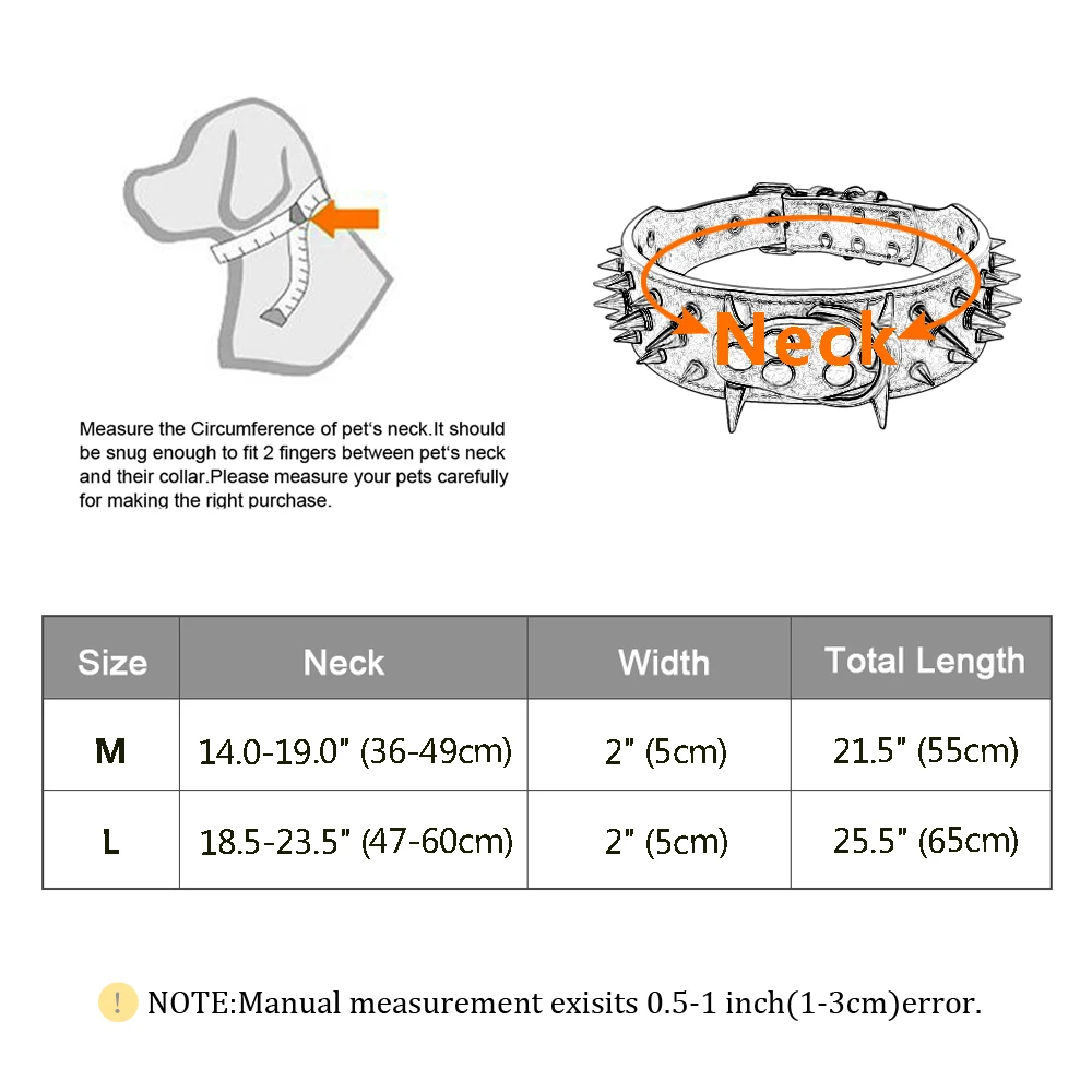 Ошейник для собак среднего и крупного размера стильный аксессуар из