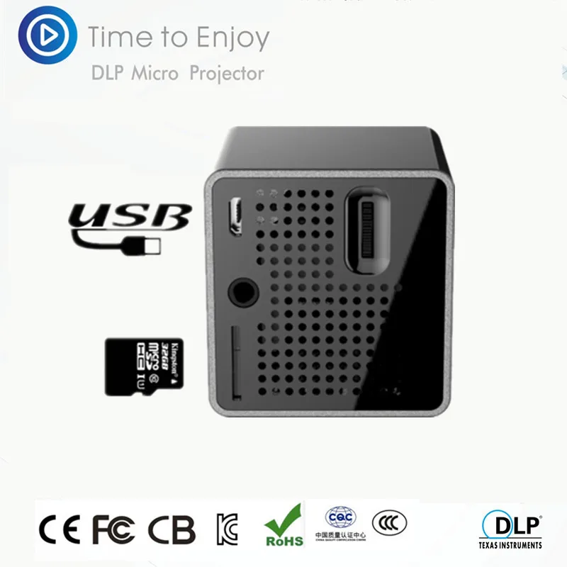 2017 Новый MINI LED пико проектор Full HD 1080 P 3D домашнего кинотеатра Портативный