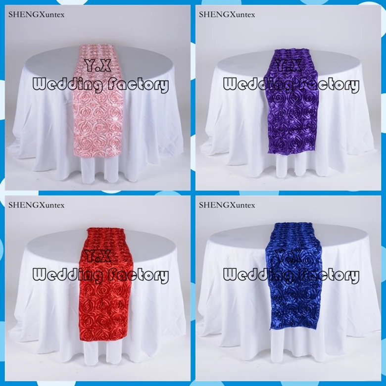 Красивая атласная Розетка настольная дорожка для свадебного украшения | Дом и