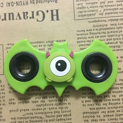 Green Monster Ручной Спиннер с мультяшными подшипниками, Спиннеры с Пикачу дораэмоном, новинка, игрушки с гироскопом для детей, аутизм и СДВГ - Цвет: Green Monster