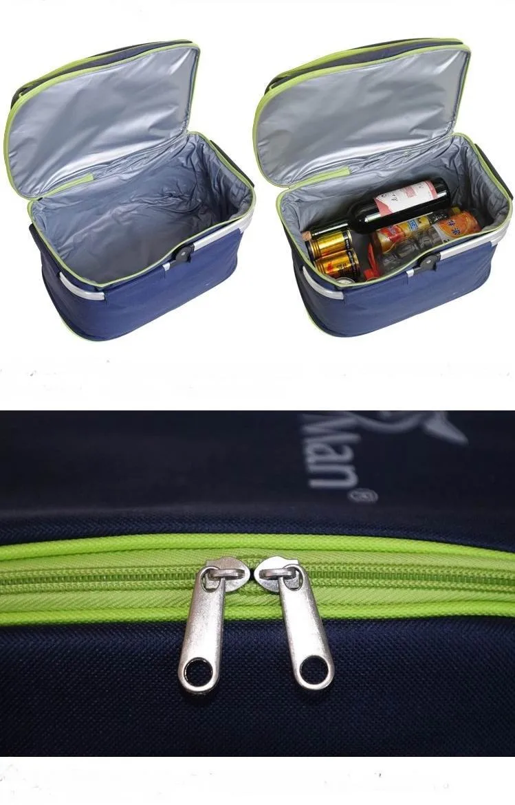 Открытый водонепроницаемый Оксфорд Корзина для пикника держать холодной