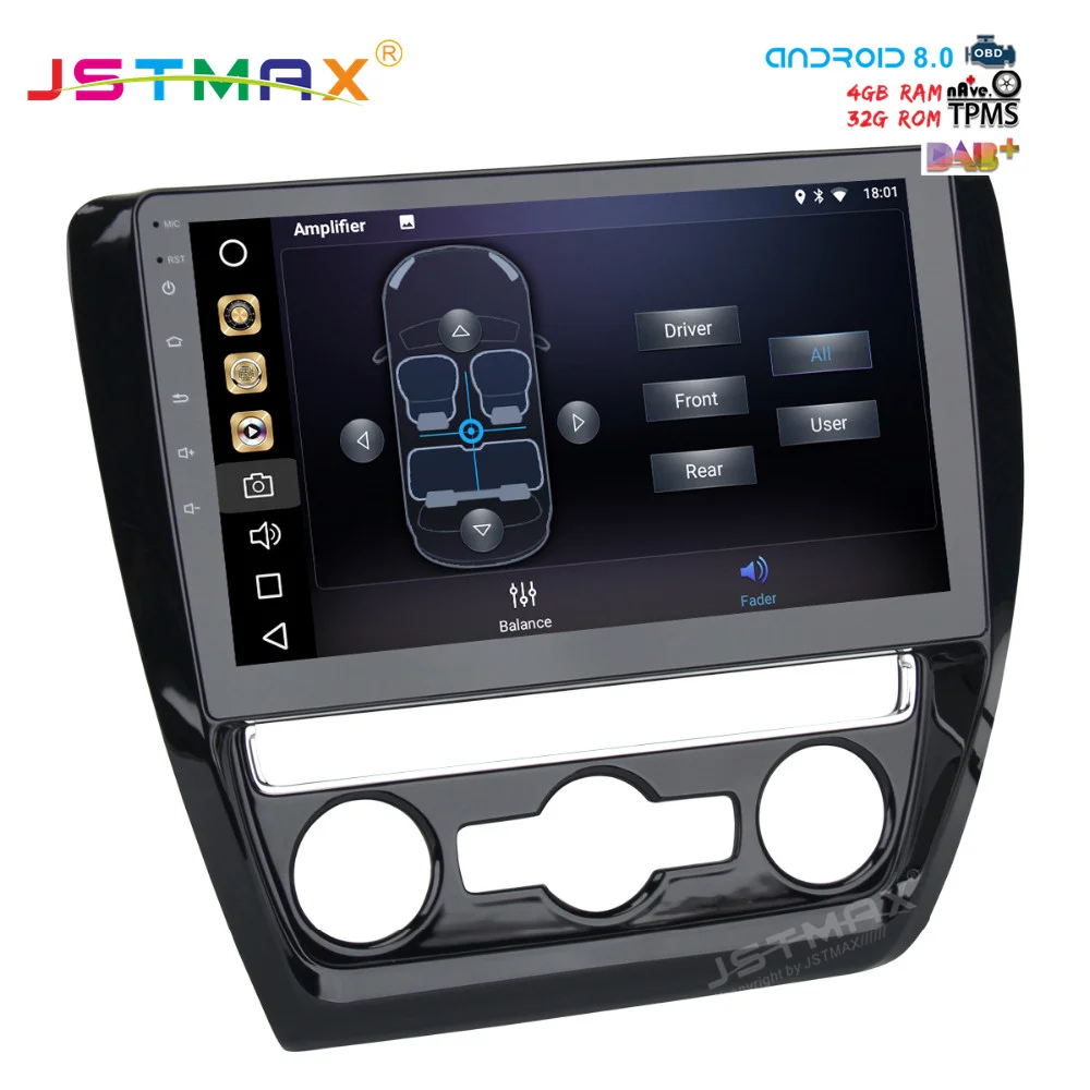 Автомобильный dvd-плеер JSTMAX 10 2 дюйма Android 8 0 для VW Jetta 2011-2015 gps-навигация