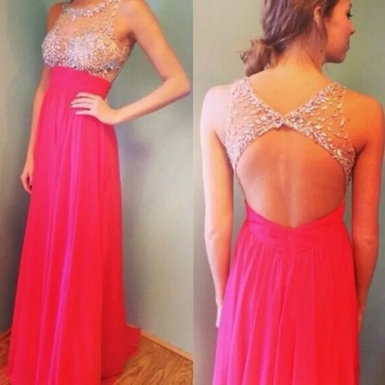 2015 Crystals A line Chiffon vestido de festa Formal Party Gown Long Evening Dress Custom Made Size color|dress fat|dress twistdresse |